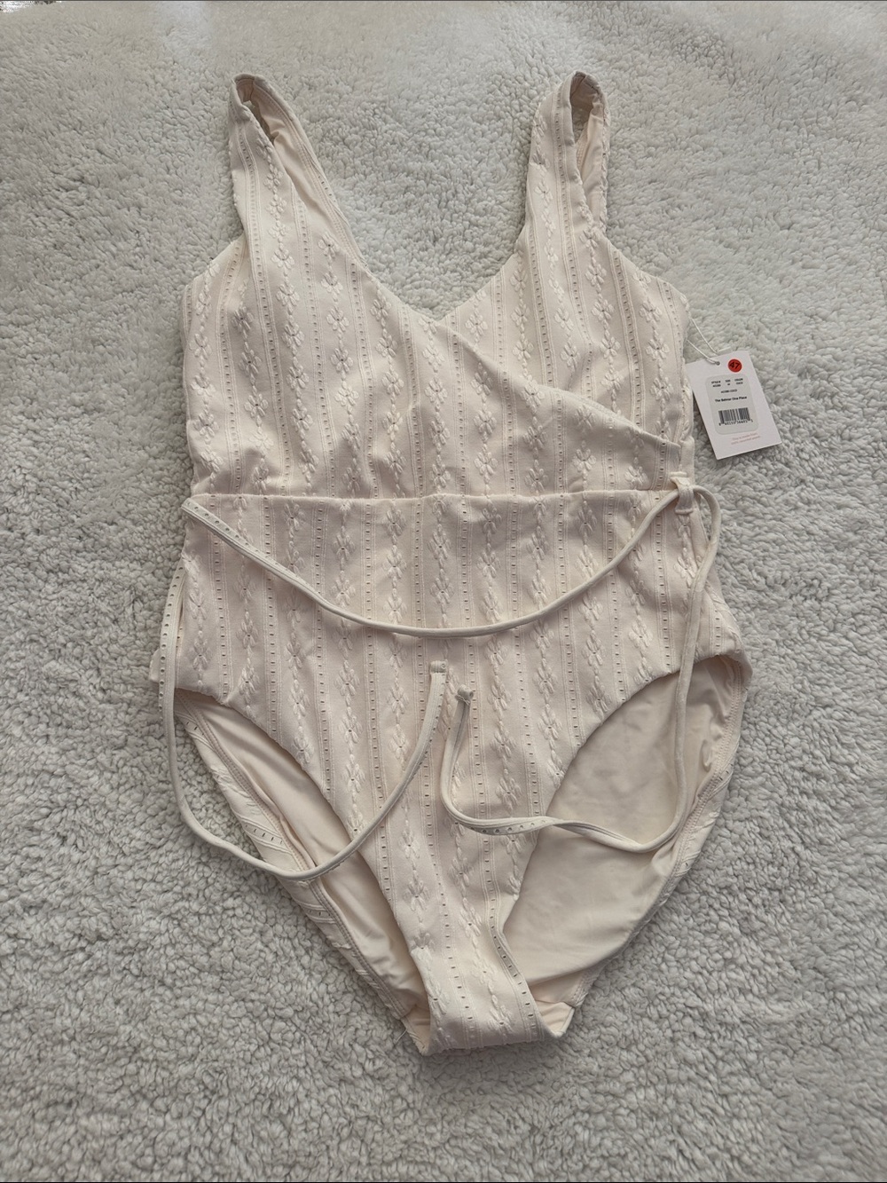 Andie Cream Belmar One-Piece Swimsuit